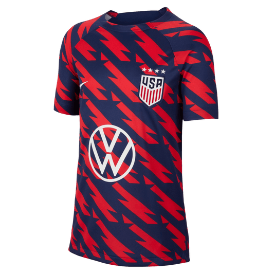 Camiseta prepartido Nike USA Academy Pro para jóvenes