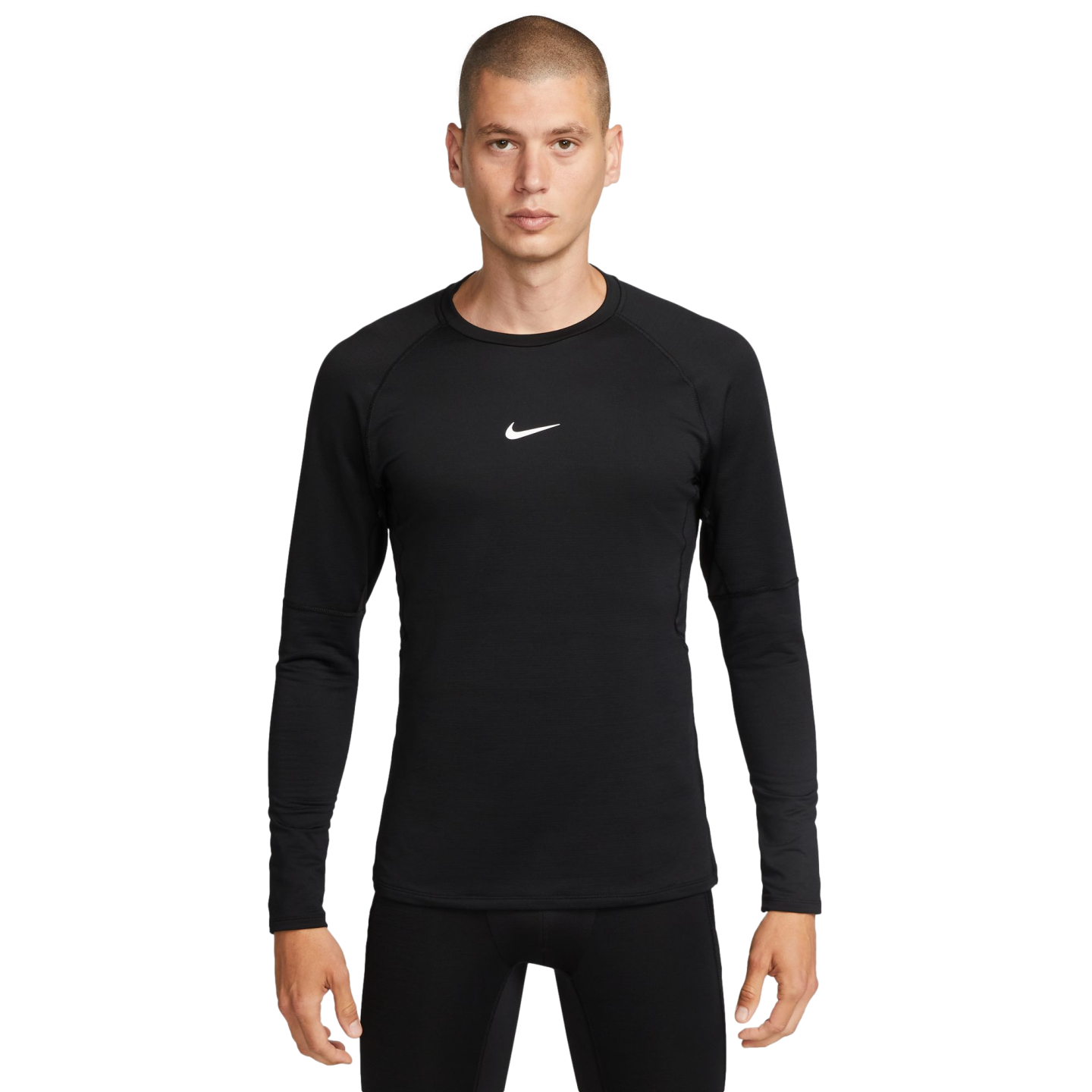 Nike Pro Warm Long Sleeve Top - Black