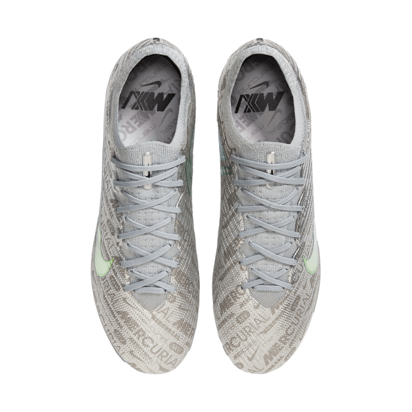 Nike Zoom Mercurial Vapor 15 Elite XXV SE FG Cleats Silver Blue