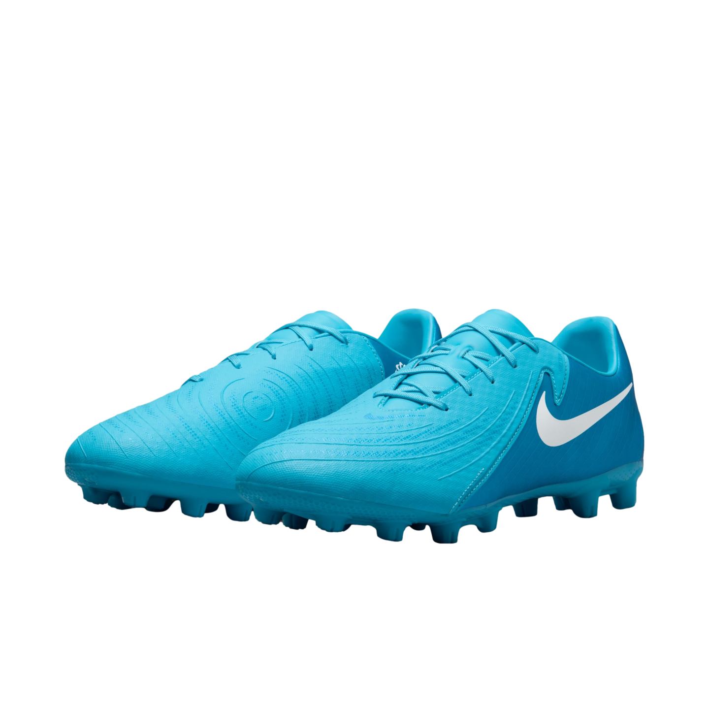 (NIKE-FD6723-400) Botas de fútbol para terreno firme Nike Phantom GX 2 Academy [FURIA AZUL/BLANCO] (lanzamiento el 22/7/24)