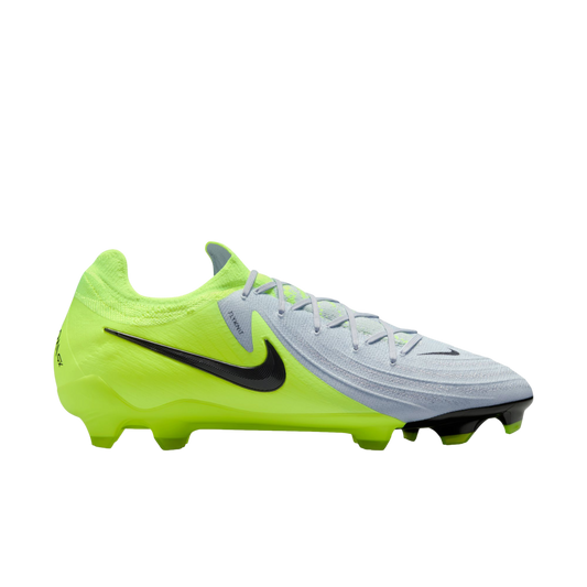 (NIKE-FJ2563-003) Botas de fútbol para terreno firme Nike Phantom GX 2 Pro [PLATA METALIZADA/NEGRO VOLTIO] (lanzamiento el 17/10/24)