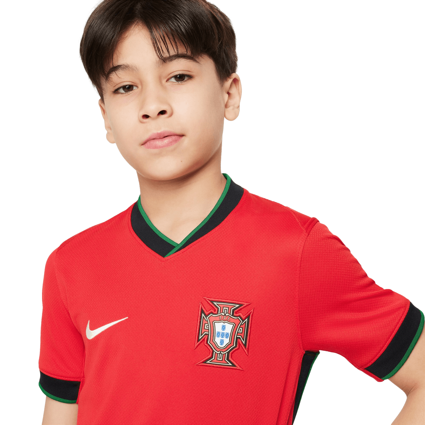 Camiseta local juvenil Nike Portugal 2024