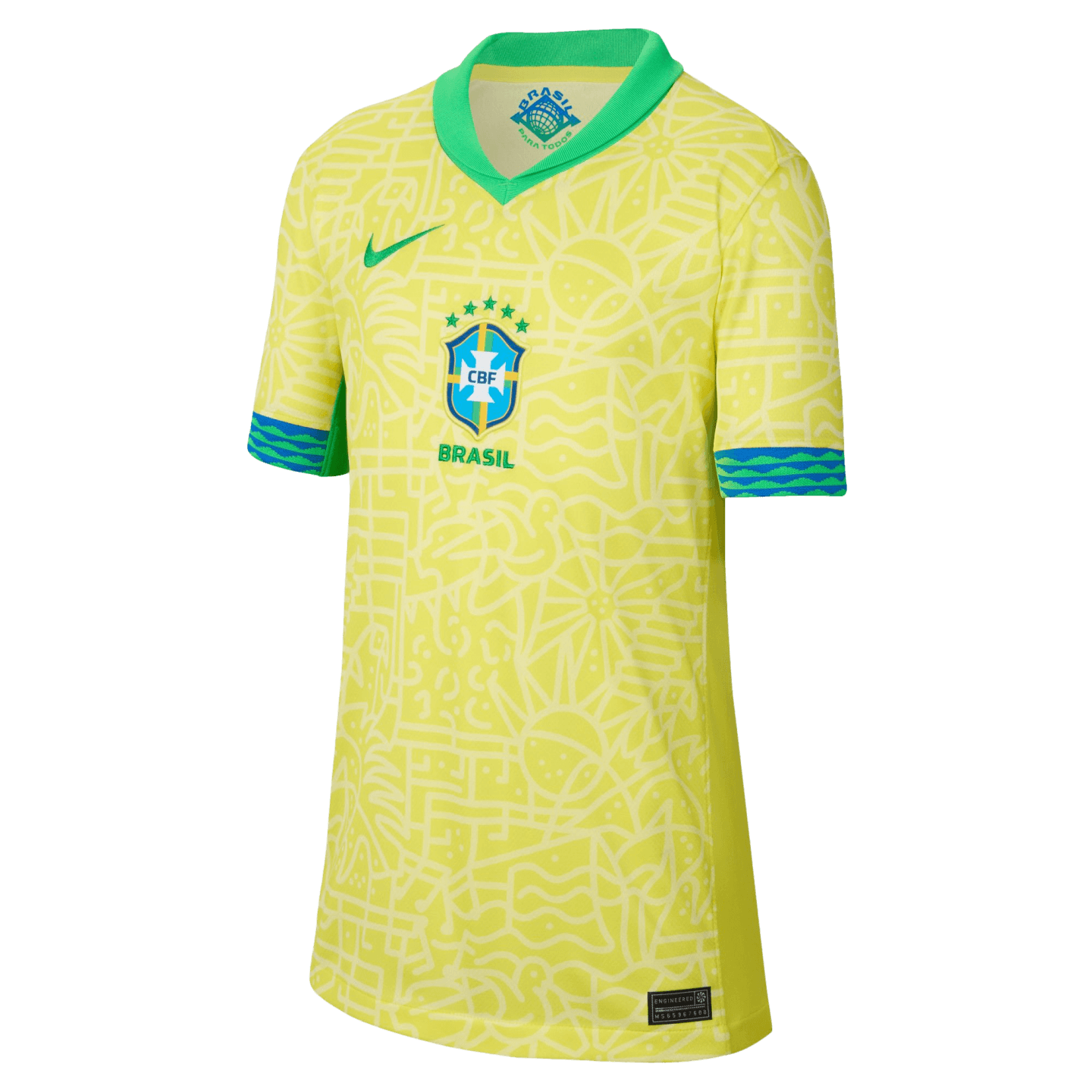 Nike Brazil 2024 Youth Home Jersey