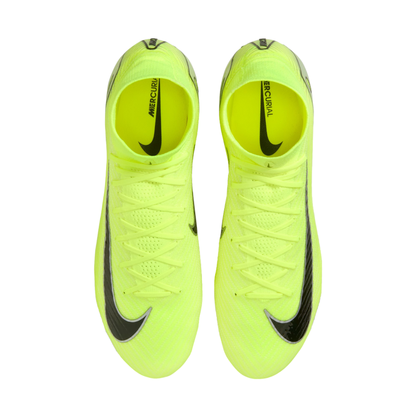 (NIKE-FQ1454-700) Botas de fútbol para terreno firme Nike Mercurial Superfly 10 Elite [VOLT/BLACK] (lanzamiento el 14/10/24)