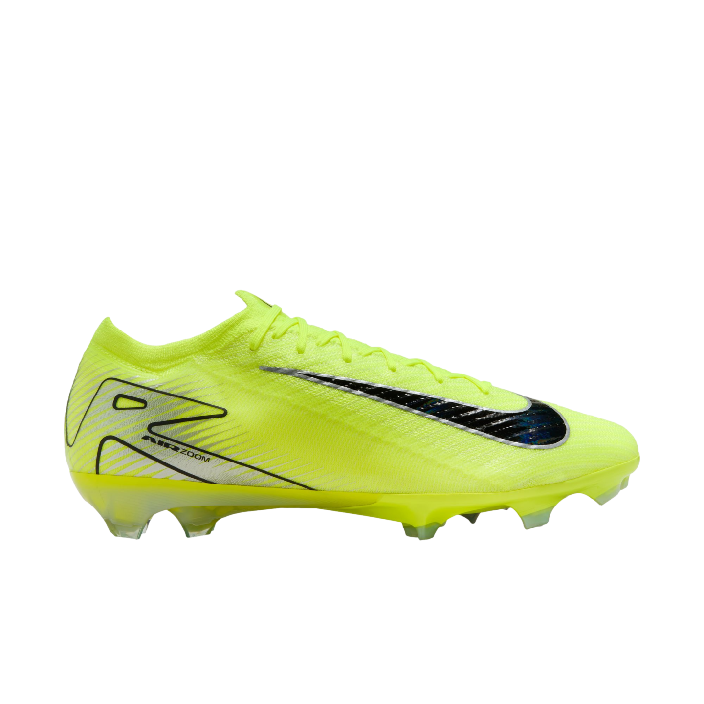 (NIKE-FQ1457-700) Botas de fútbol para terreno firme Nike Mercurial Vapor 16 Elite [VOLT/BLACK] (lanzamiento el 14/10/24)