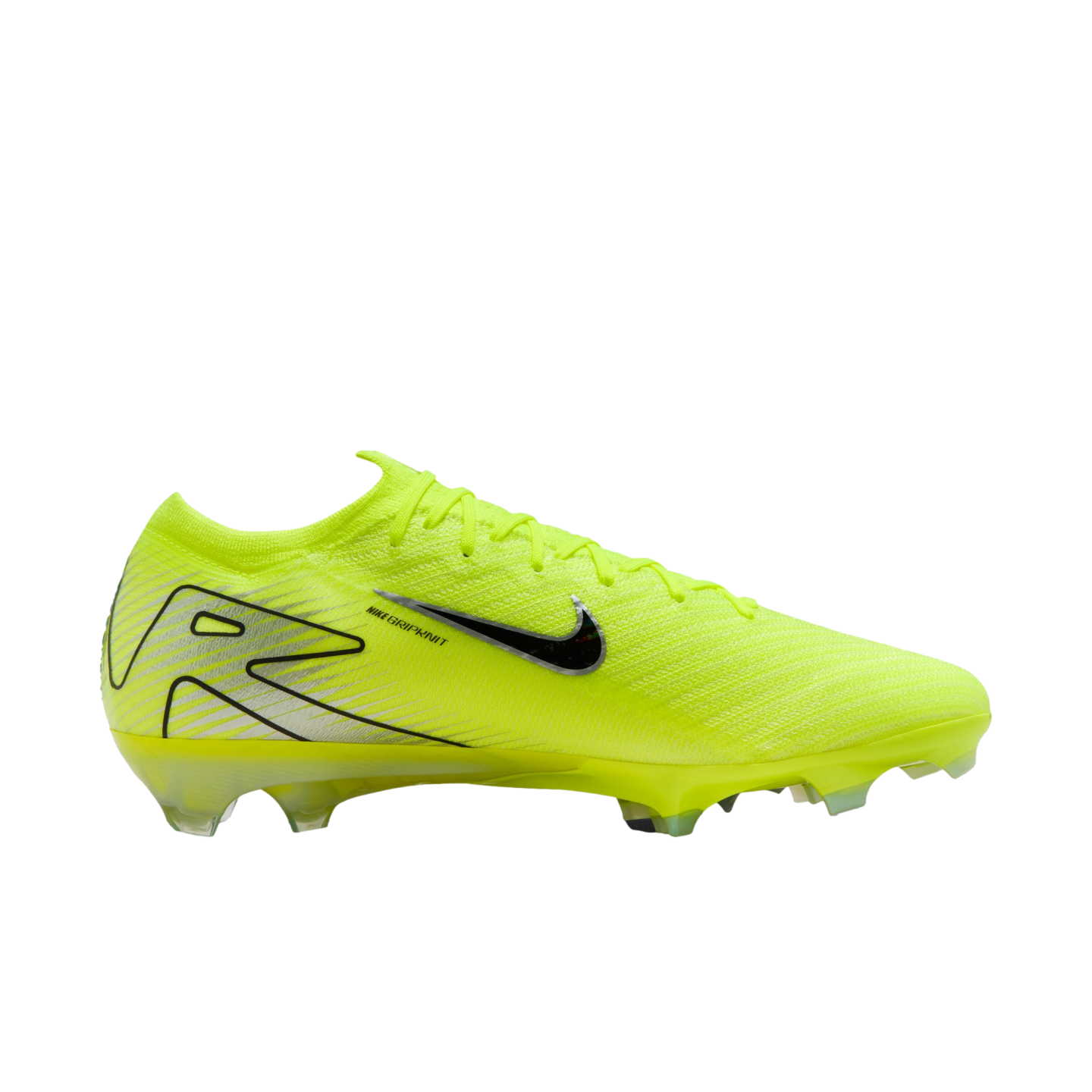 (NIKE-FQ1457-700) Botas de fútbol para terreno firme Nike Mercurial Vapor 16 Elite [VOLT/BLACK] (lanzamiento el 14/10/24)