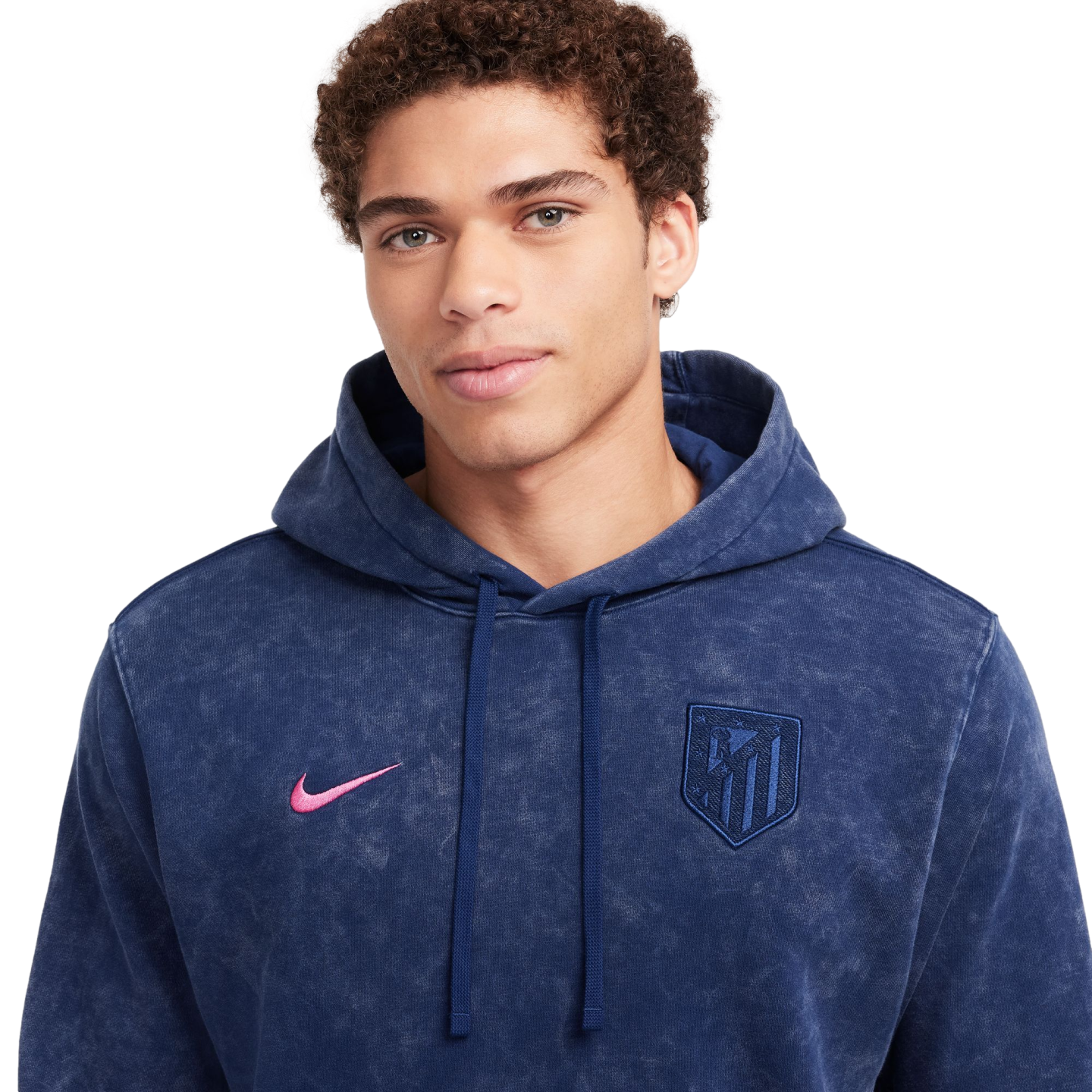 (NIKE-FQ3093-492) Sudadera con capucha Nike Atletico Madrid Club [BLUE VOID/PINK GLOW] (lanzamiento el 1/9/24)