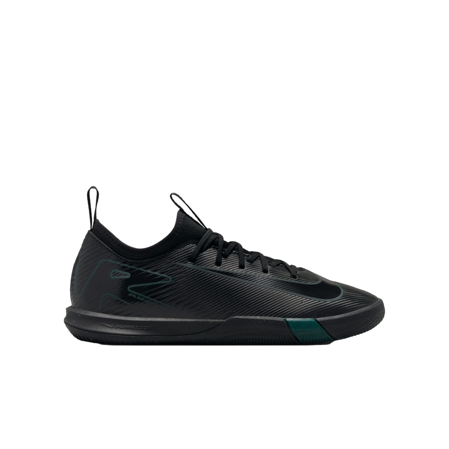 (NIKE-FQ8411-002) Zapatillas de fútbol sala para jóvenes Nike Mercurial Zoom Vapor 16 Academy [NEGRO/NEGRO-JUNGLE PROFUNDO] (lanzamiento el 15/7/24)