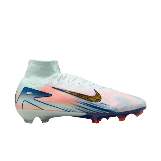 (NIKE-FZ1385-300) Botas de fútbol para terreno firme Nike Mercurial Superfly 10 MDS Elite [BARELY GREEN/MTLC GOLD COIN] (lanzamiento el 7/11/24)