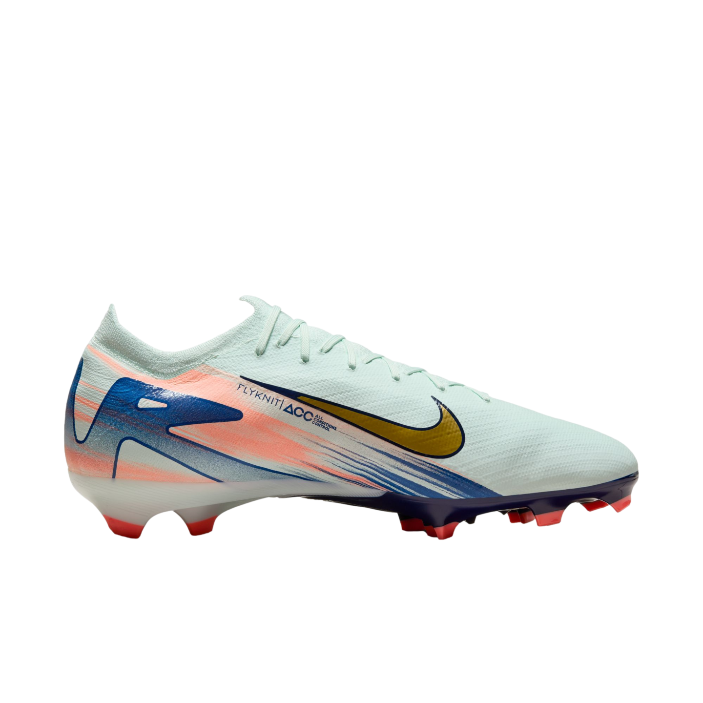 (NIKE-FZ1390-300) Botas de fútbol para terreno firme Nike Mercurial Vapor 16 Pro MDS [BARELY GREEN/MTLC GOLD COIN] (lanzamiento el 7/11/24)