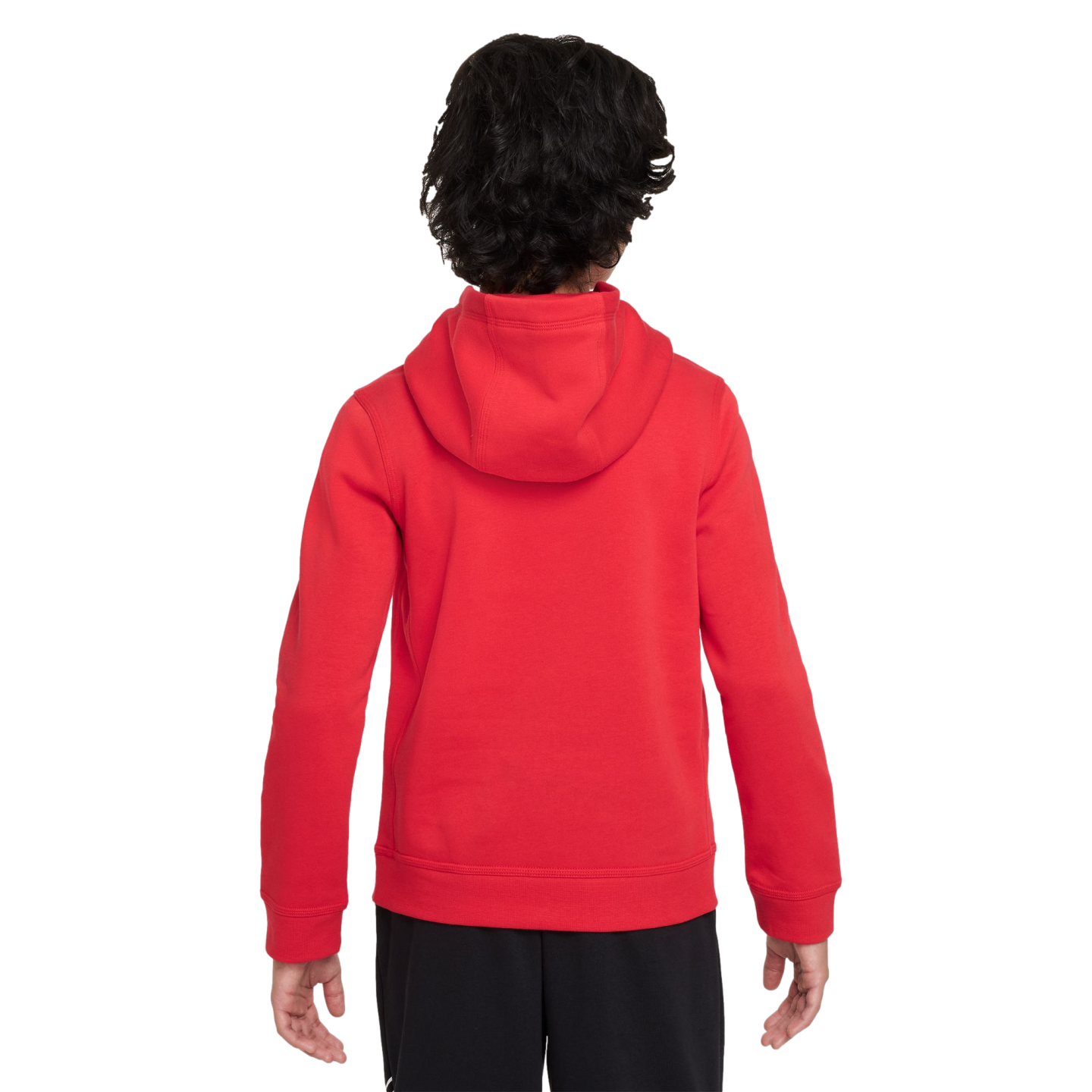 (NIKE-HF0076-679) Sudadera con capucha juvenil Nike Liverpool Club [ROJO GLOBAL/NEGRO] (lanzamiento el 1/10/24)