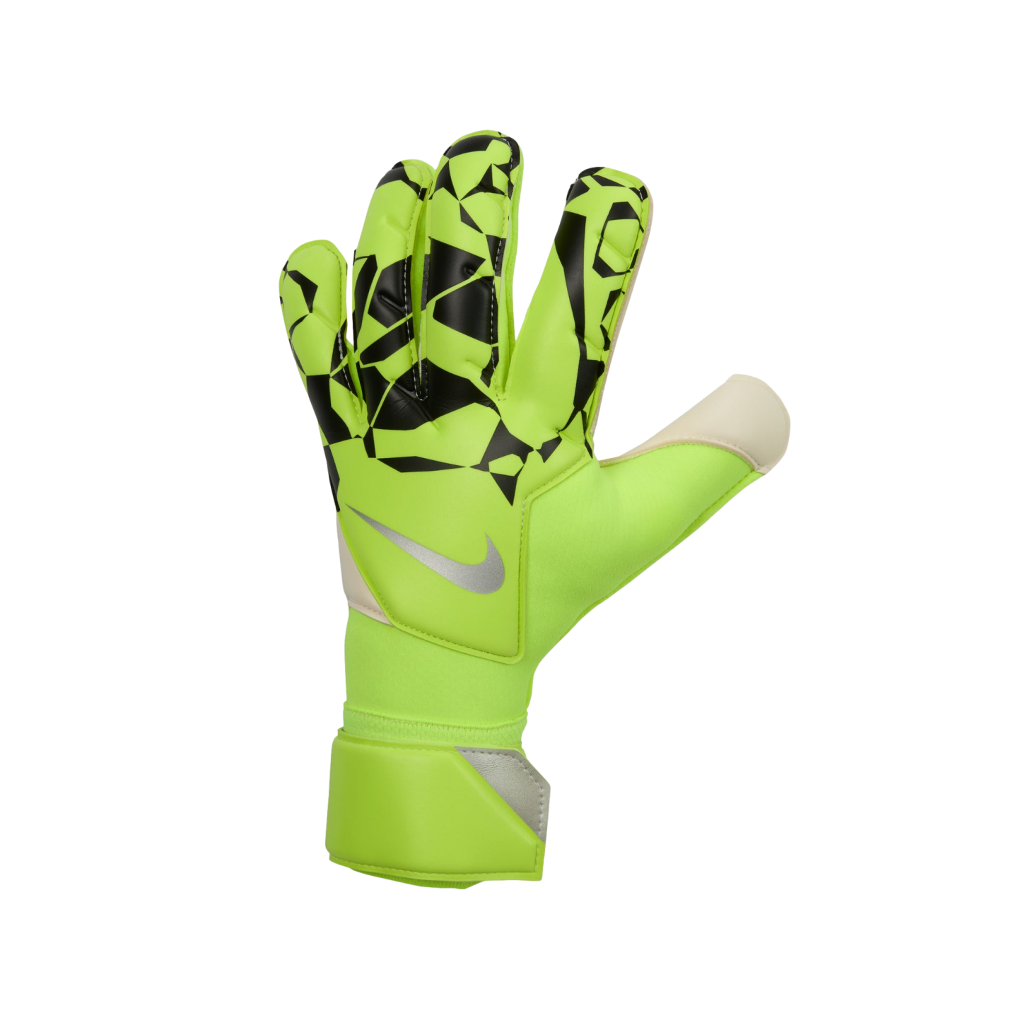 (NIKE-HQ0304-702) Guantes de portero Nike Vapor Grip3 [VOLT/NEGRO/PLATA METALIZADA] (lanzamiento el 17/10/24)