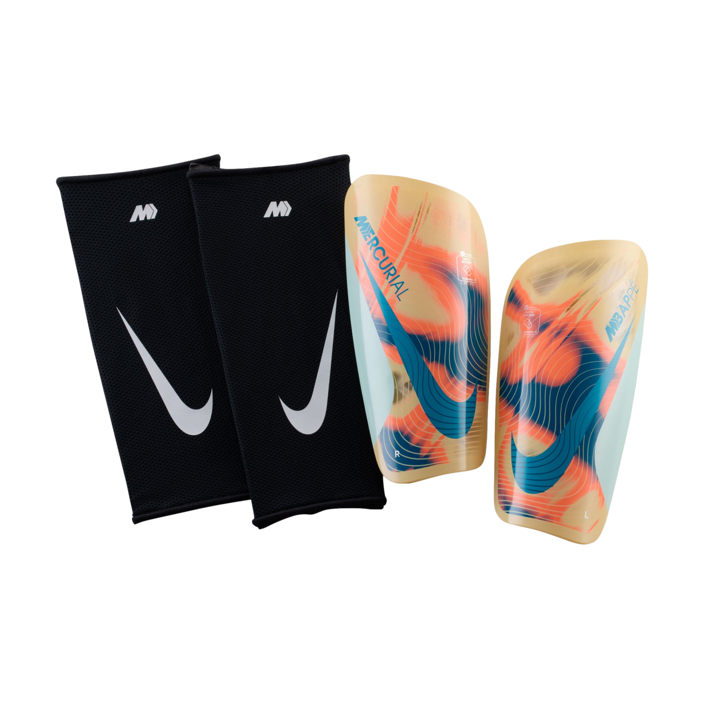 Nike Mercurial Lite KM Mbappe NOCSAE Shin Guards
