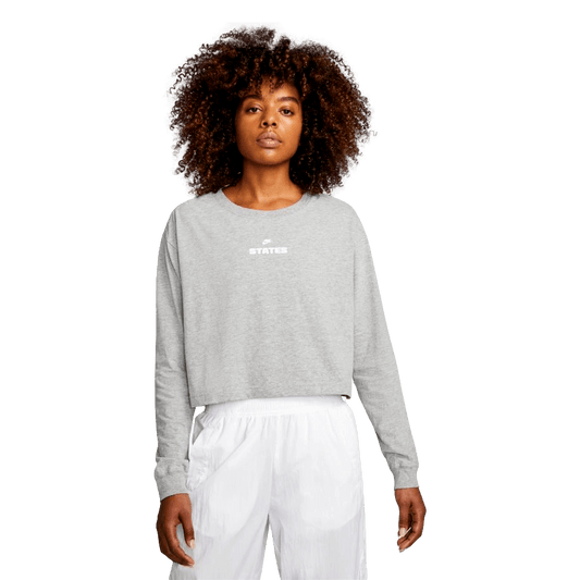 Nike USA Womens Cropped Long Sleeve Tee