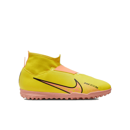 Nike Zoom Mercurial Superfly 9 Academy Youth Turf Soccer Shoes - Yellow