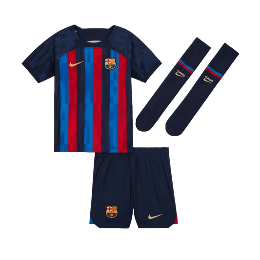 Kit local Nike Barcelona 22/23 para niños pequeños