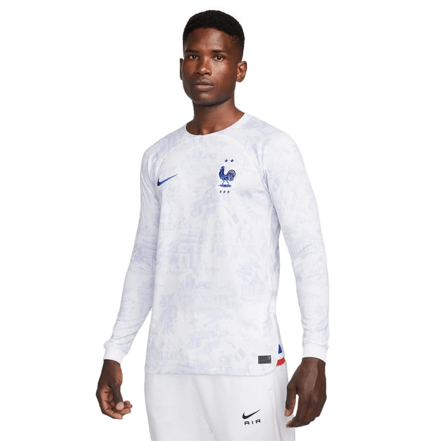 Camiseta de visitante de manga larga Nike Francia Copa Mundial 2022