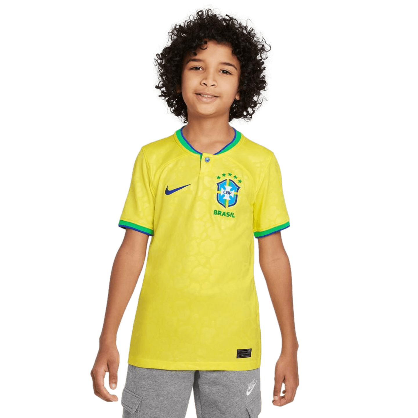 Camiseta local juvenil Nike Brasil 2022