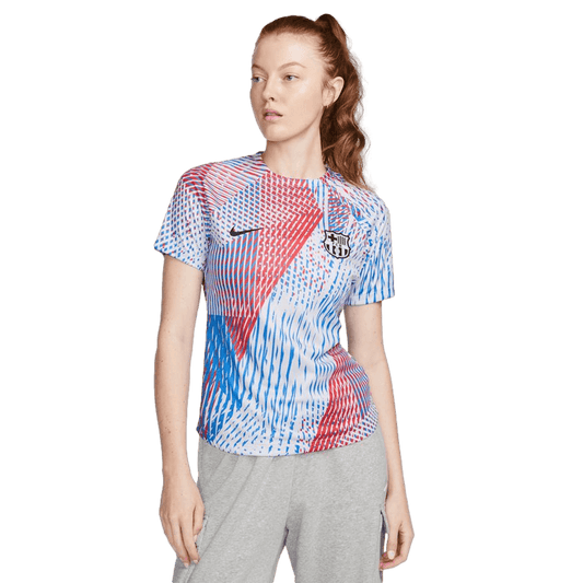 Camiseta prepartido Nike Barcelona para mujer