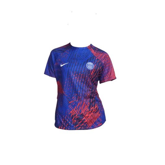 Camiseta Nike para mujer previa al partido del Paris Saint-Germain