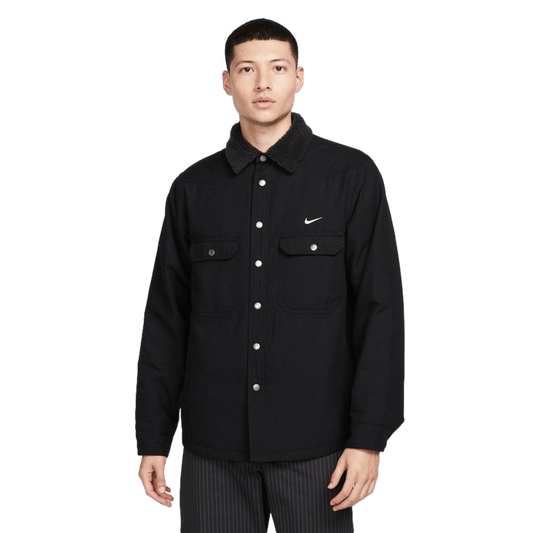 Nike Men's SB Padded Flannel Skate Jacket - Black