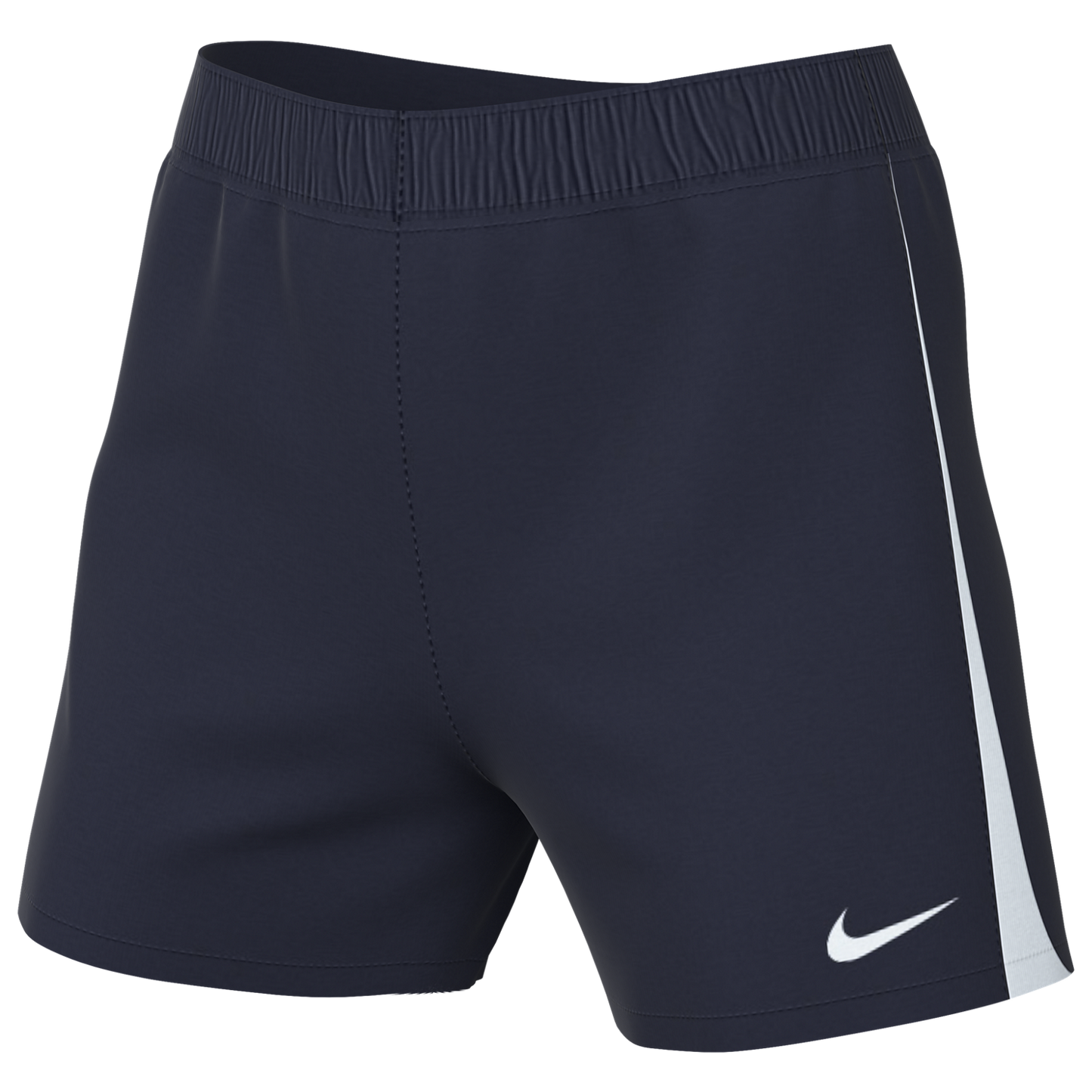 (NIKE-DR0965-419) Pantalones cortos de punto Nike Dri-FIT League 3 para mujer [AZUL MARINO UNIVERSITARIO/BLANCO/BLANCO]