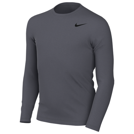 Nike Youth Dri-FIT Legend Long Sleeve Tee - Grey DV7315-091