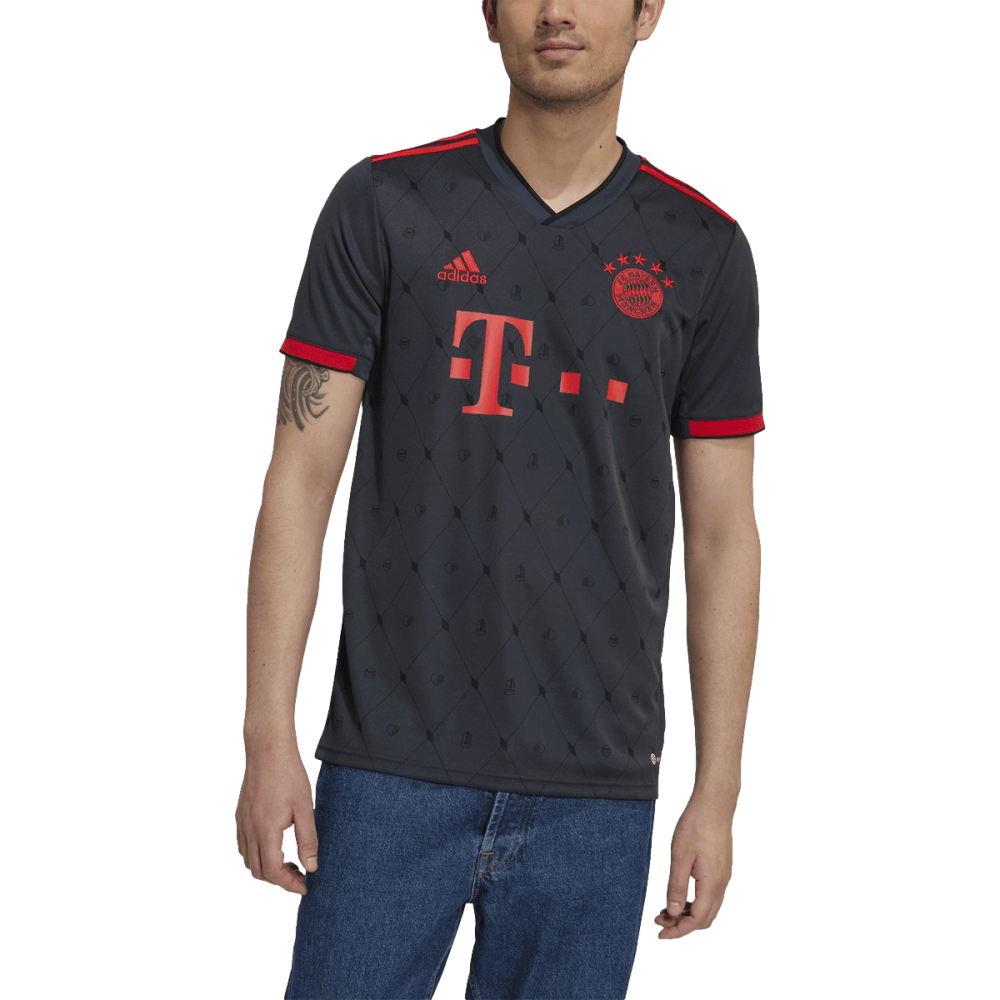 Adidas Bayern Munich 22/23 Third Jersey - Black/Red