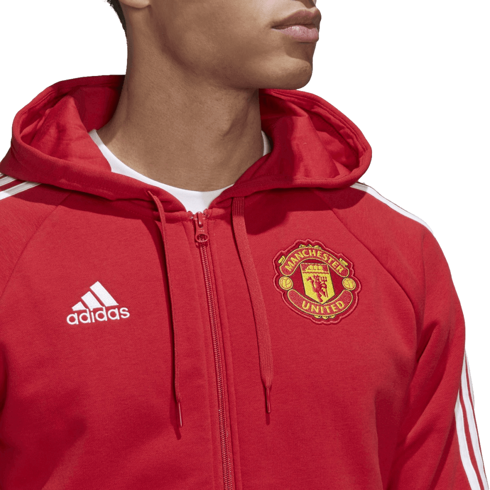 Adidas Manchester United 22/23 3-Stripe Full Zip Hoodie