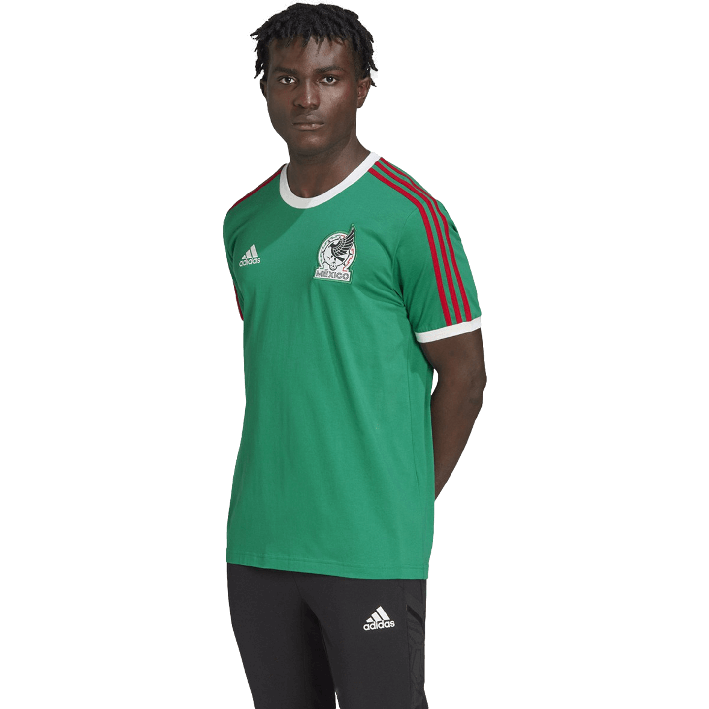 Adidas Mexico DNA 3 Stripe Tee