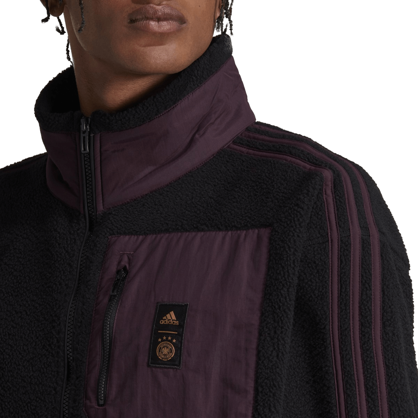 Adidas Men's Germany Lifestyle Fleece Jacket - Black