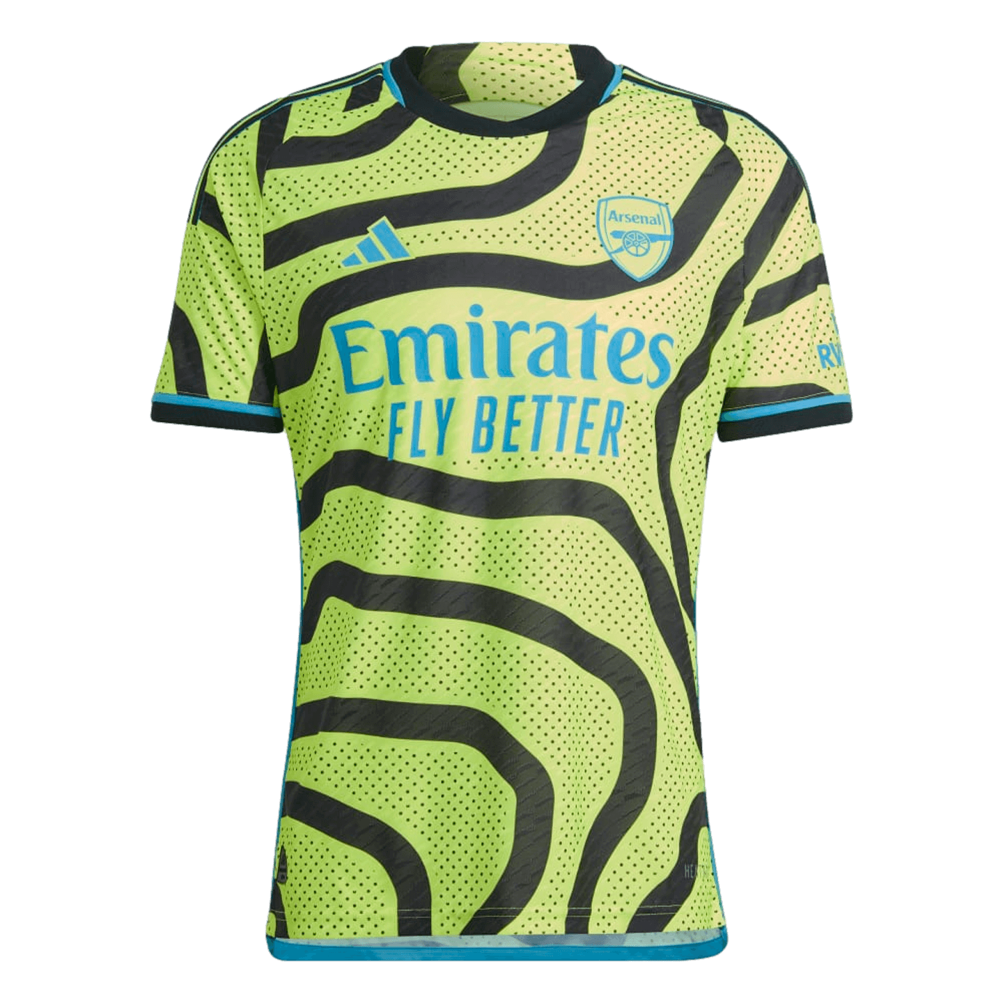 Camiseta de visitante auténtica del Arsenal 23/24 de Adidas