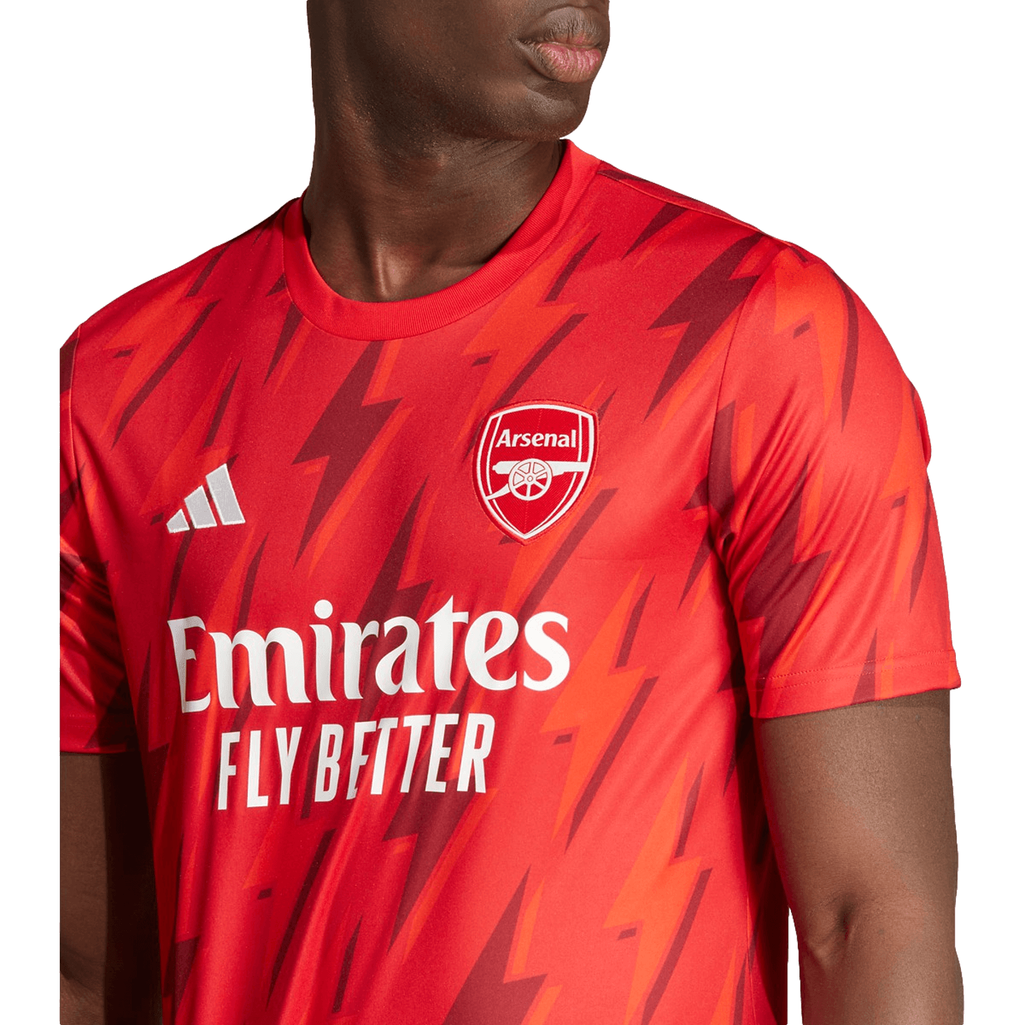 Camiseta prepartido del Arsenal de Adidas