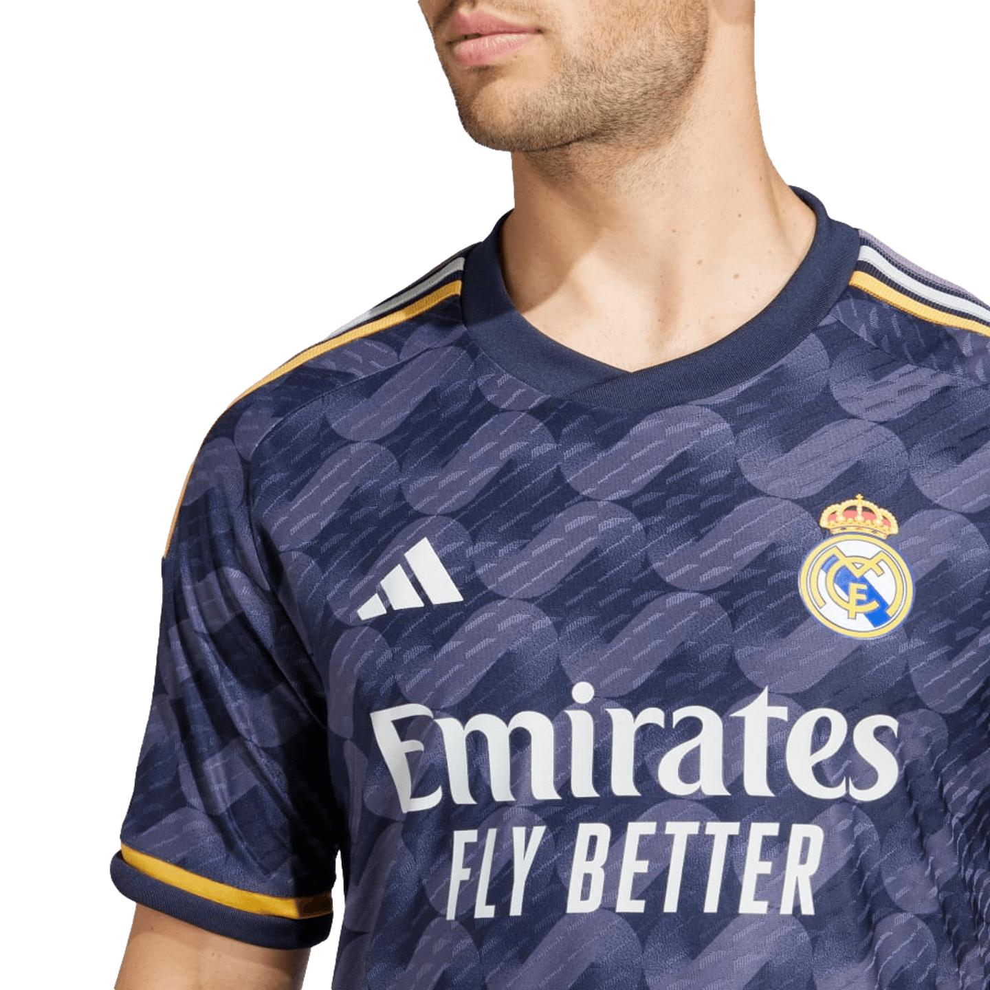 Camiseta de visitante auténtica del Real Madrid 23/24 de Adidas