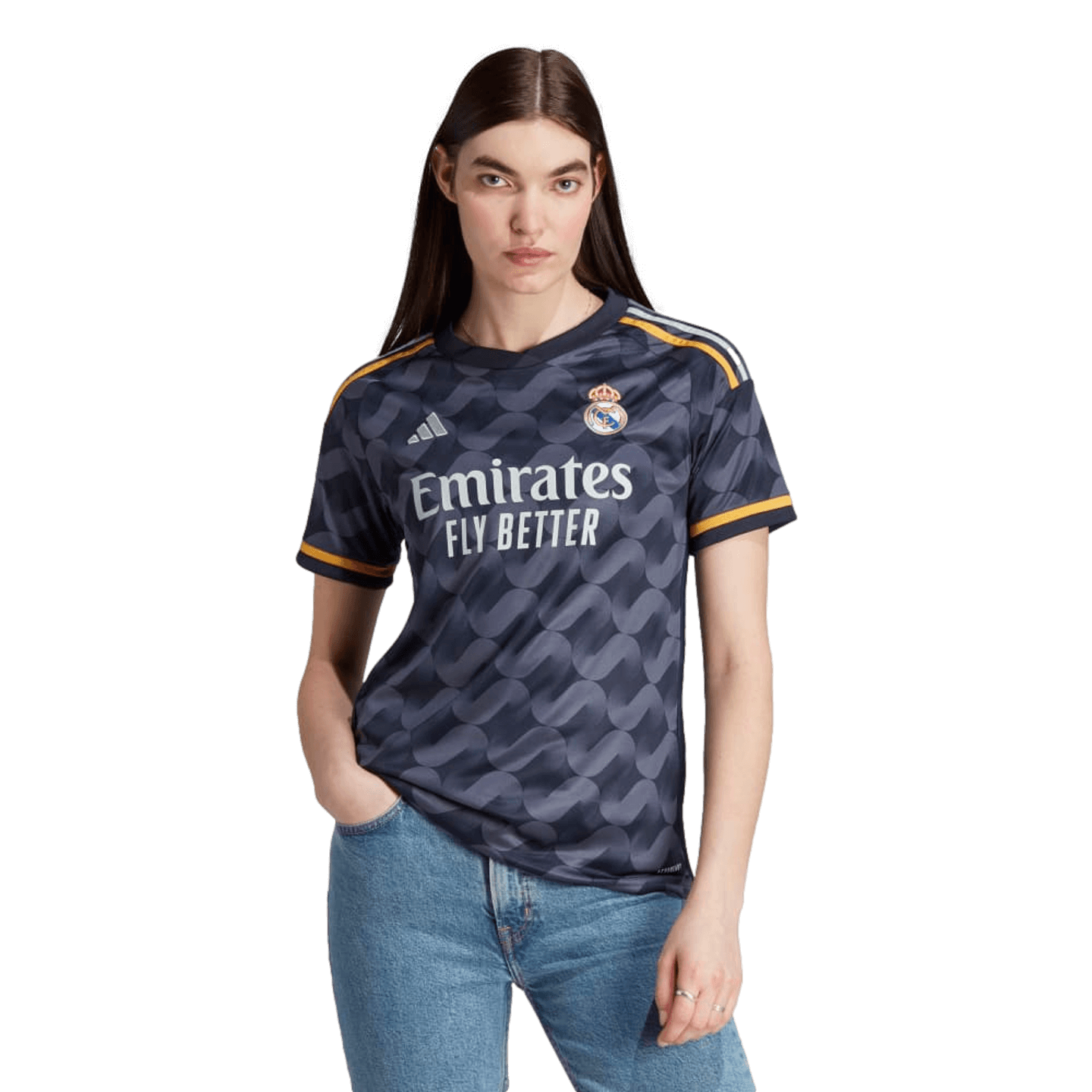 Camiseta de visitante Adidas Real Madrid 23/24 para mujer