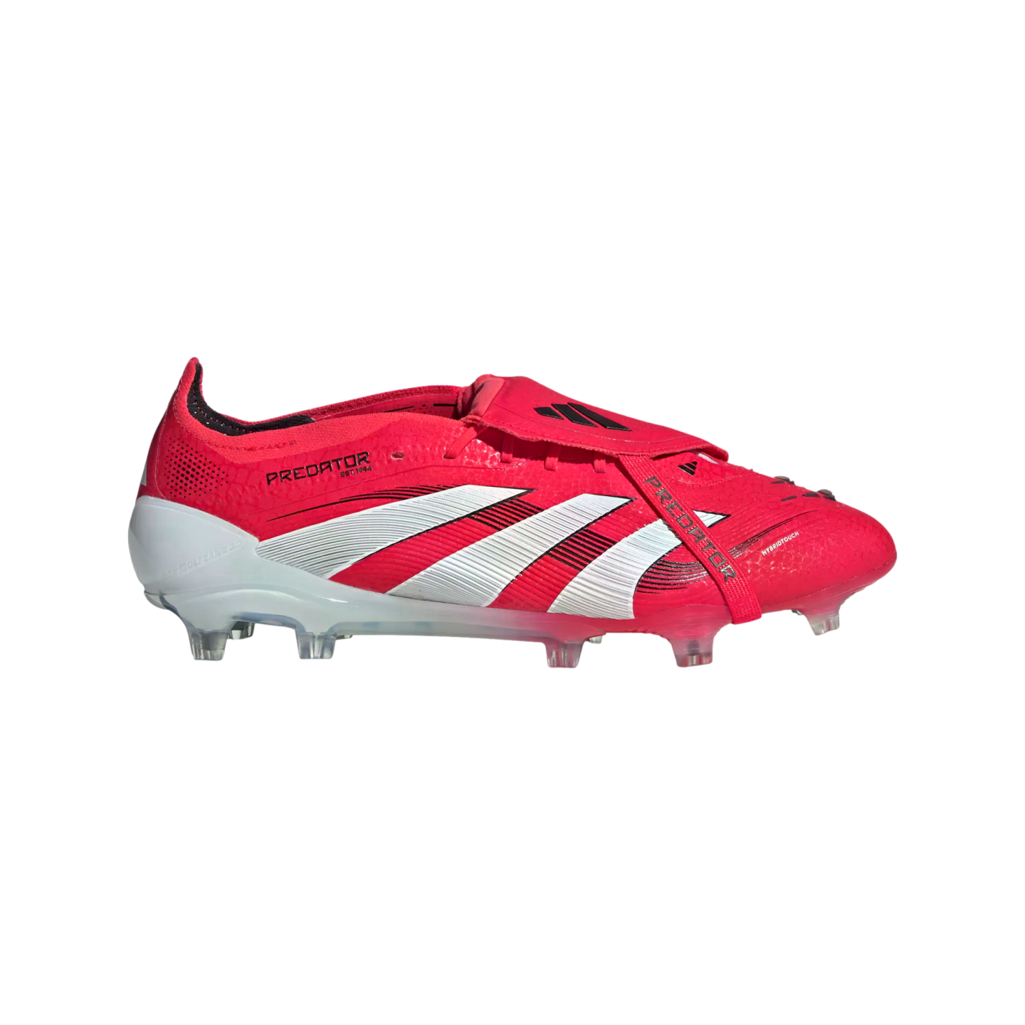 (ADID-ID8966) Botas de fútbol para terreno firme Adidas Predator Elite con lengüeta plegable [LUCRED/FTWWHT/CBLACK] (lanzamiento el 16/01/25)