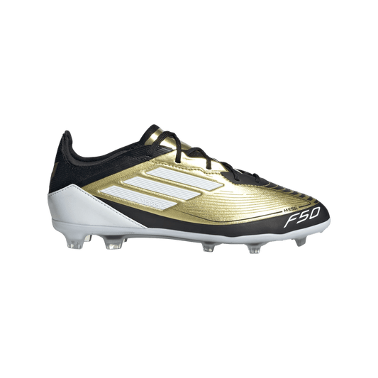 Botas de fútbol para terreno firme para jóvenes Adidas F50 Pro Messi