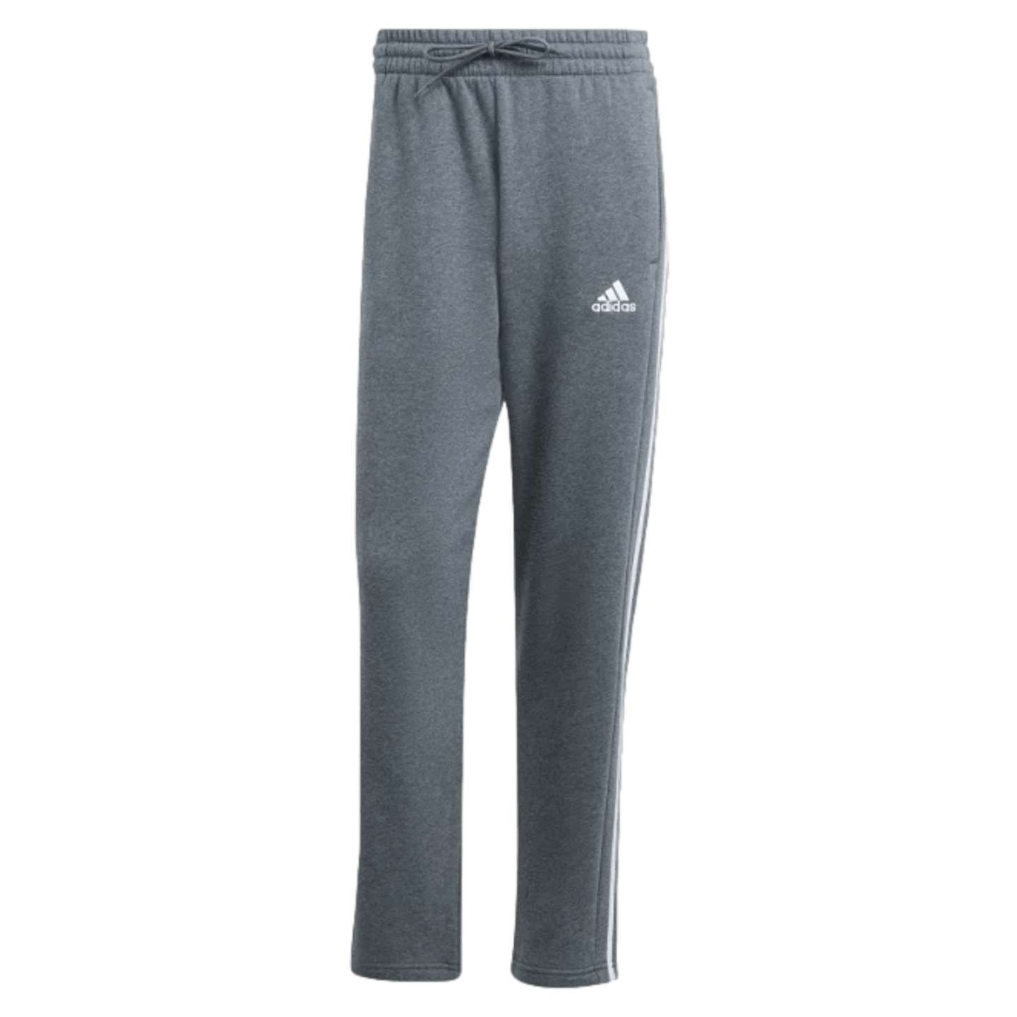 Pantalones de polar con dobladillo abierto y 3 rayas de Adidas Essentials