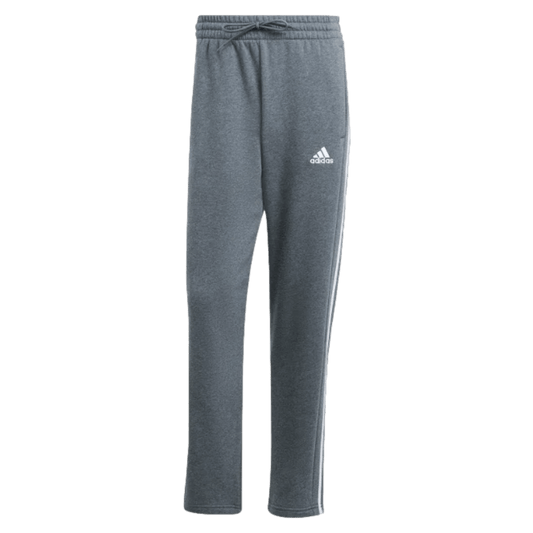 Pantalones de polar con dobladillo abierto y 3 rayas de Adidas Essentials