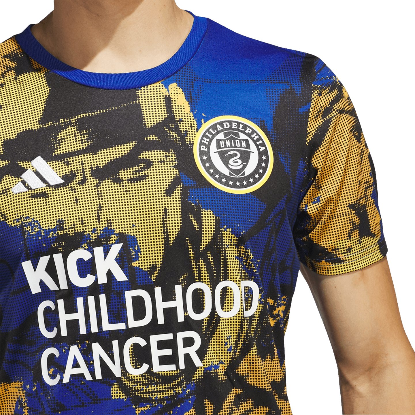 Adidas Philadelphia Union Kick Childhood Cancer Pre-Match Jersey