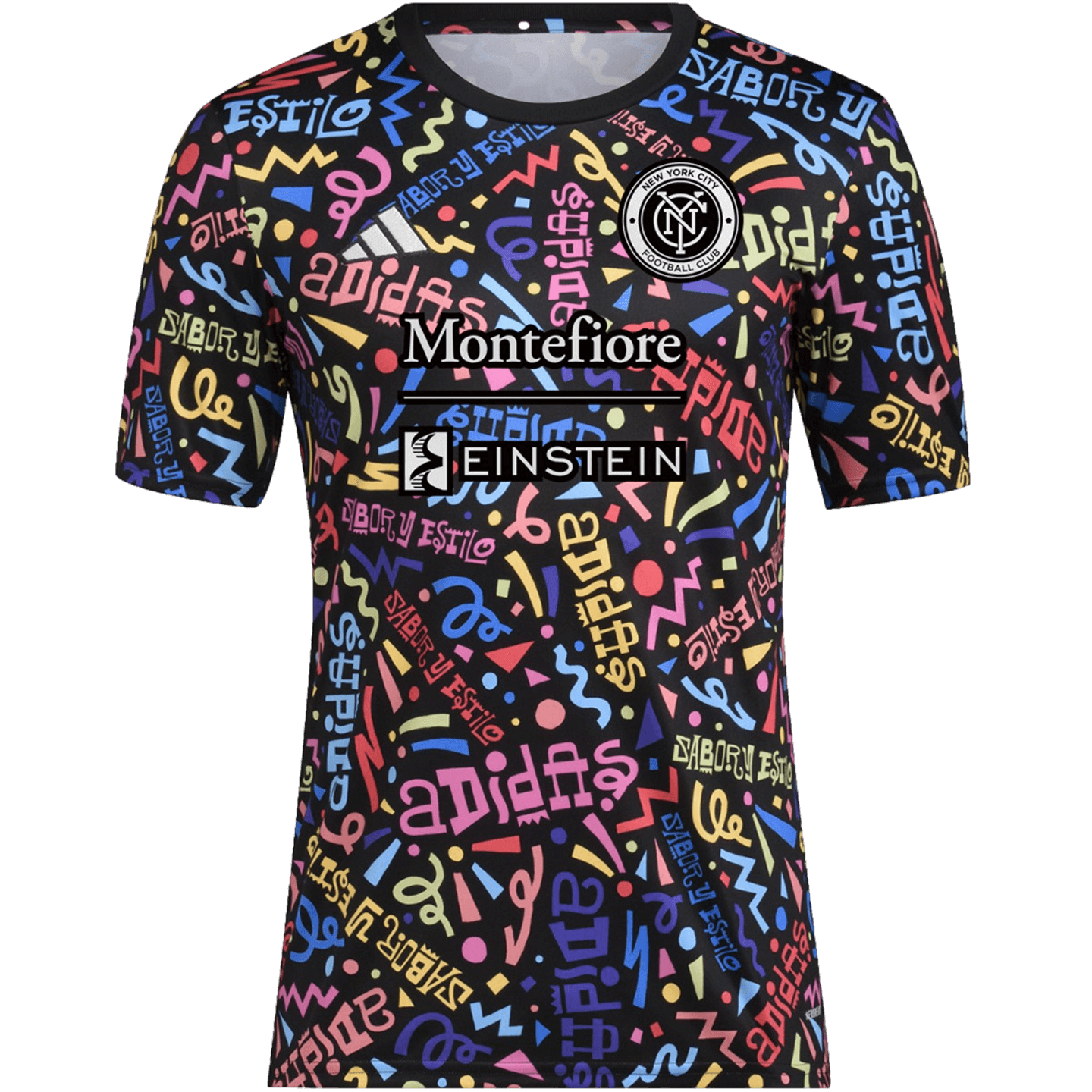 Camiseta prepartido del New York City FC con motivo del Mes de la Herencia Hispana de Adidas