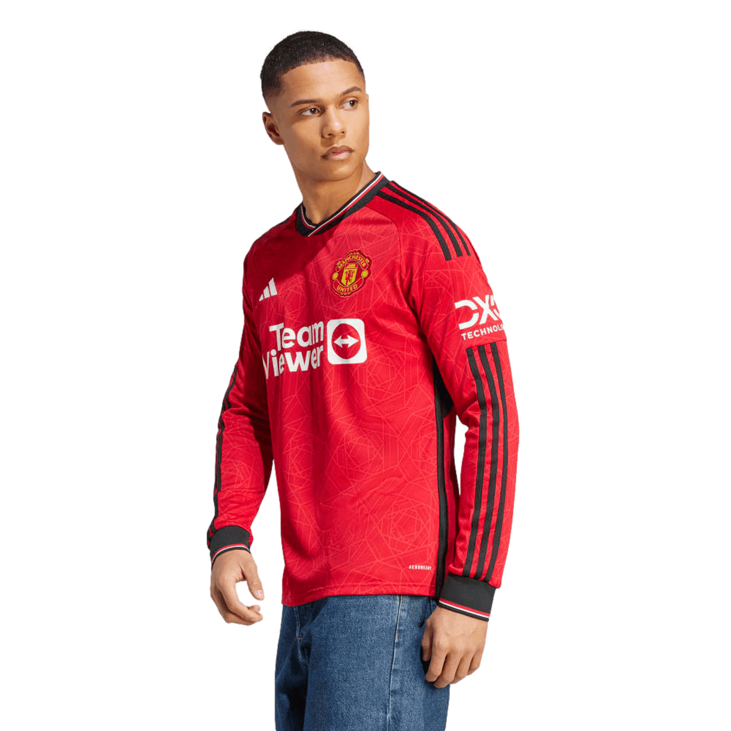 Camiseta local de manga larga Adidas Manchester United 23/24