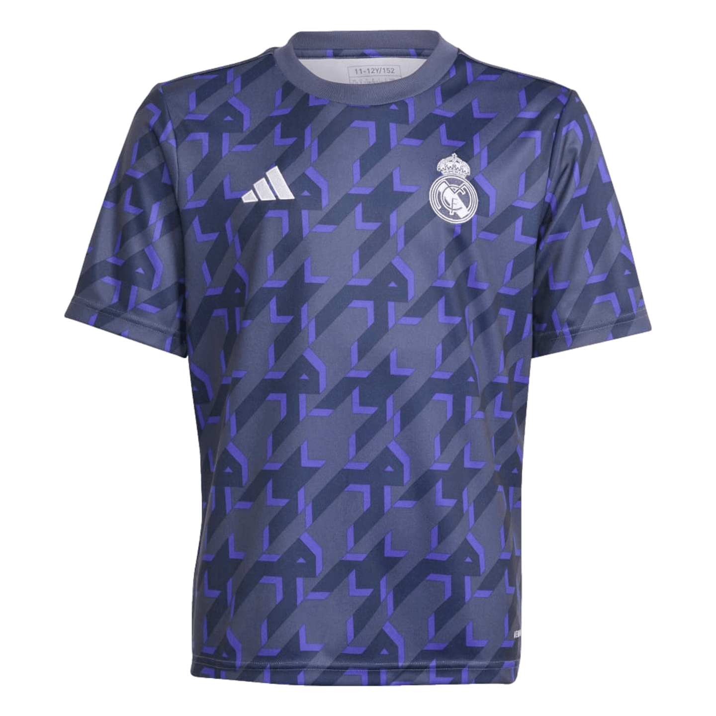 Camiseta juvenil prepartido del Real Madrid de Adidas