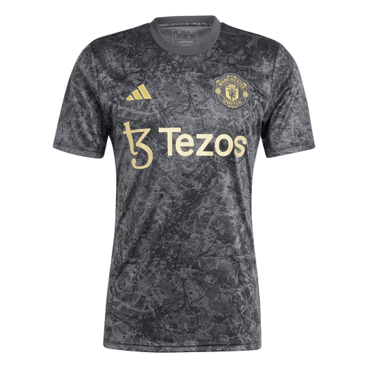 Camiseta de prepartido Stone Roses del Manchester United de Adidas