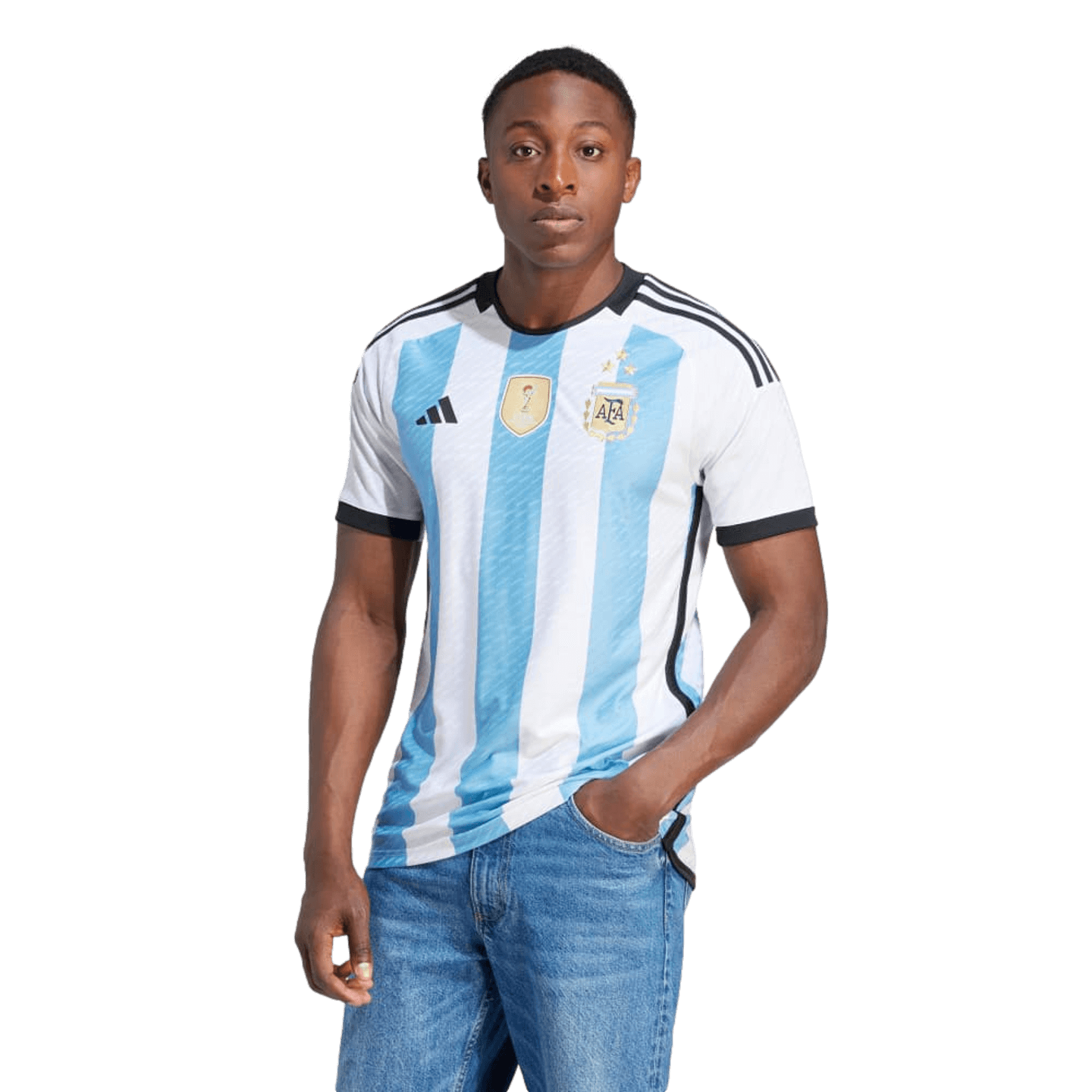 Adidas Argentina 2022 3 Star Authentic Home Jersey IV5786