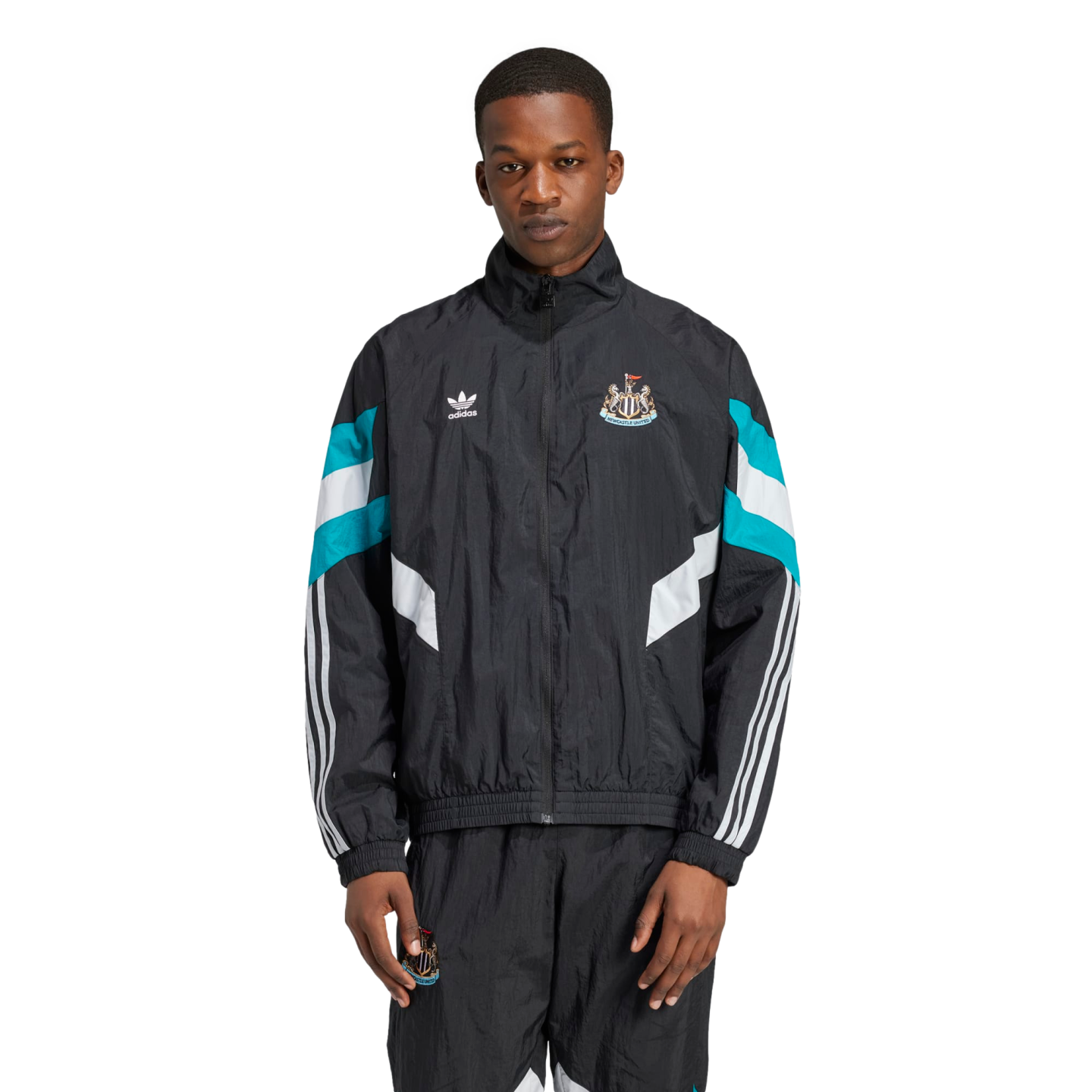 (ADID-IX5155) Chaqueta deportiva Adidas Newcastle United Originals [NEGRO] (lanzamiento el 1/10/24)