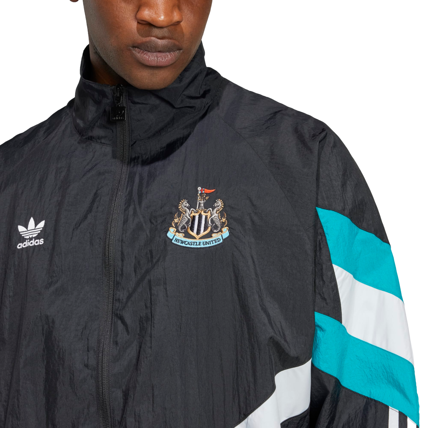 (ADID-IX5155) Chaqueta deportiva Adidas Newcastle United Originals [NEGRO] (lanzamiento el 1/10/24)