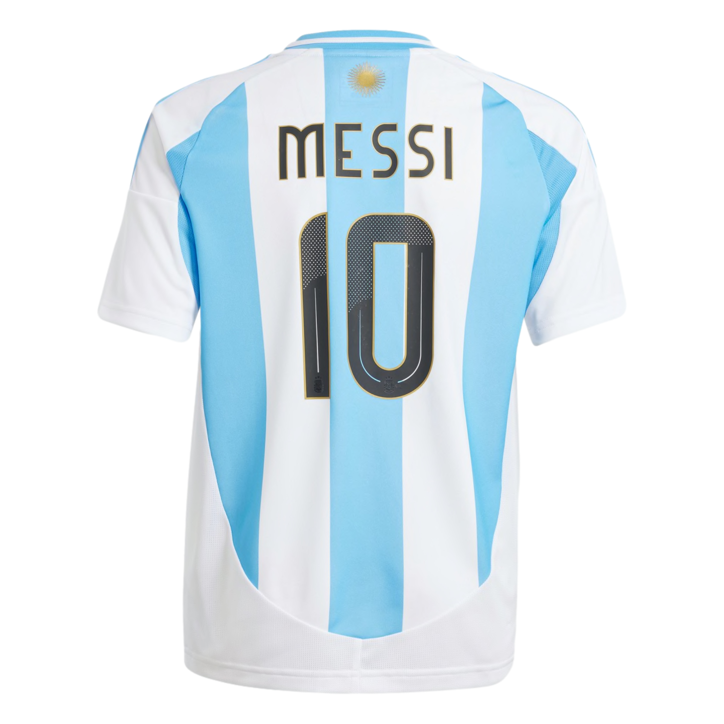 Camiseta local juvenil de Messi de Argentina 2024 de Adidas