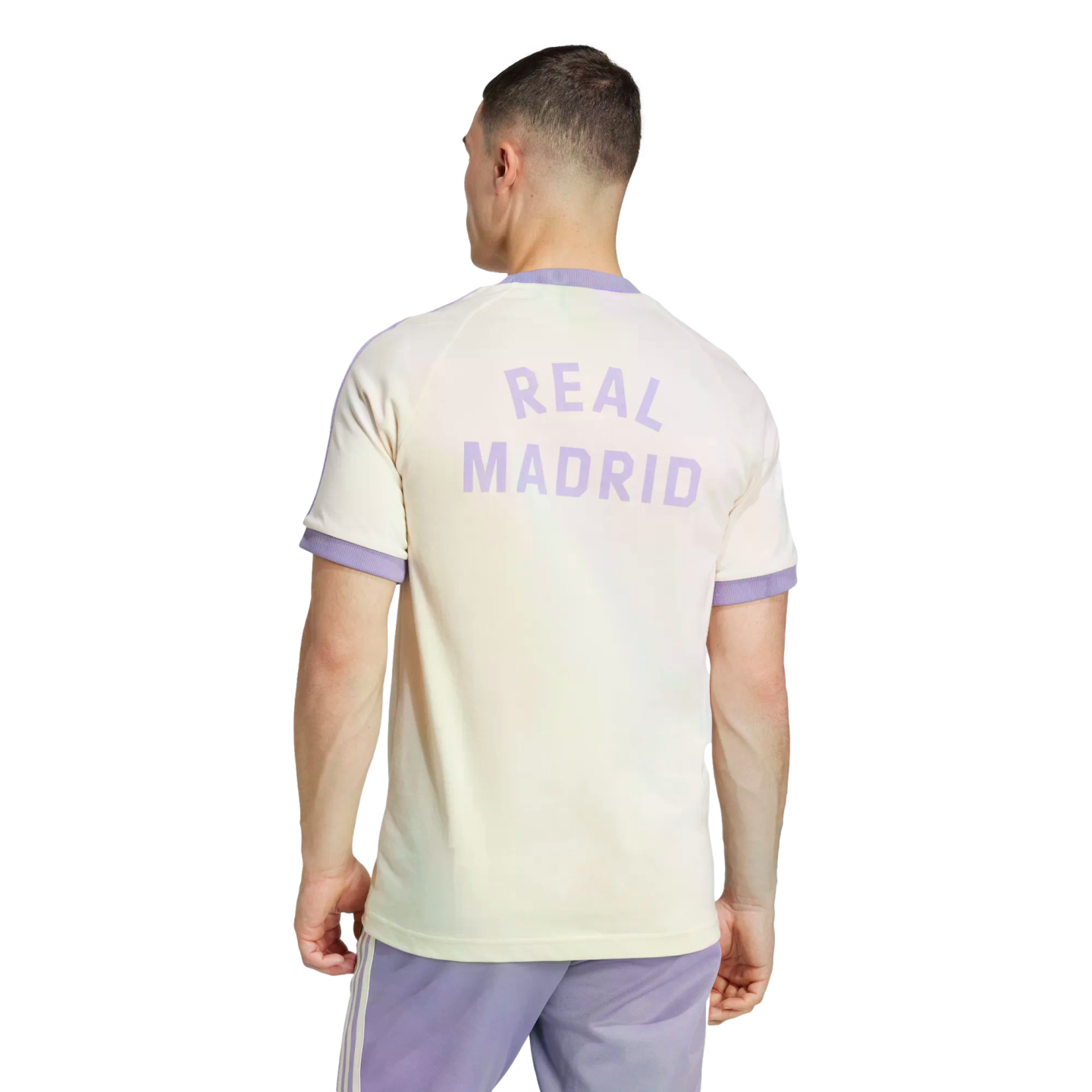 (ADID-IY0057) Camiseta Adidas Real Madrid Originals de 3 rayas [WONWHI/MAGLIL] (lanzamiento el 1/11/24)