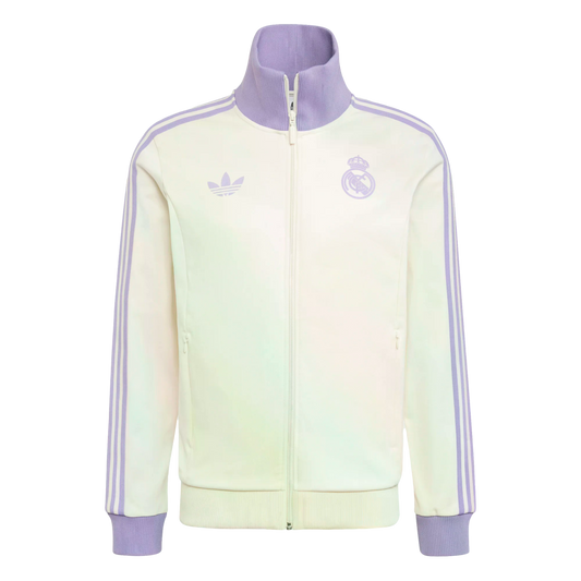 (ADID-IY0058) Chaqueta deportiva Beckenbauer Originals del Real Madrid de Adidas [WONWHI/MAGLIL] (lanzamiento el 1/11/24)